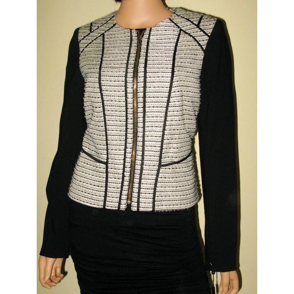 NWT Calvin Klein Black White Blazer Jacket